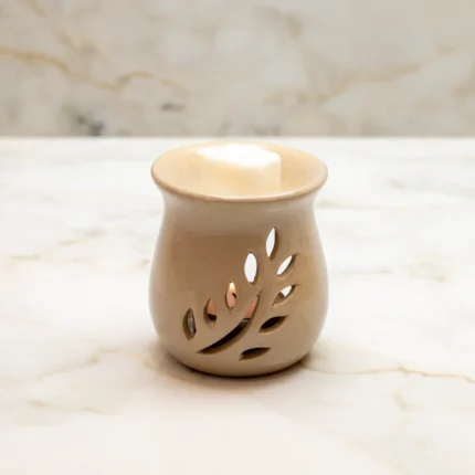 keramikos-aromatistis-xorou-wax-burner-beige-leaf-490105-projectcandle-1