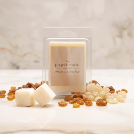 Wax melts Amber Olibanum για wax burner με ζεστό ρητινώδες άρωμα.