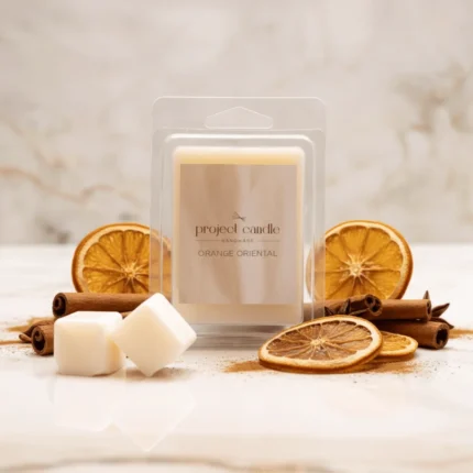 Wax melts σόγιας orange oriental για αρωματισμό χώρου με ζεστό και πικάντικο άρωμα.