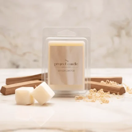 Wax melts Sandalwood για wax burner με ζεστό ξυλώδες άρωμα.